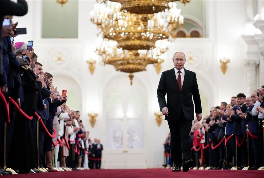 Ο Βλαντίμιρ Πούτιν ορκίστηκε για μια πέμπτη θητεία (AP Photo/Alexander Zemlianichenko, Pool)