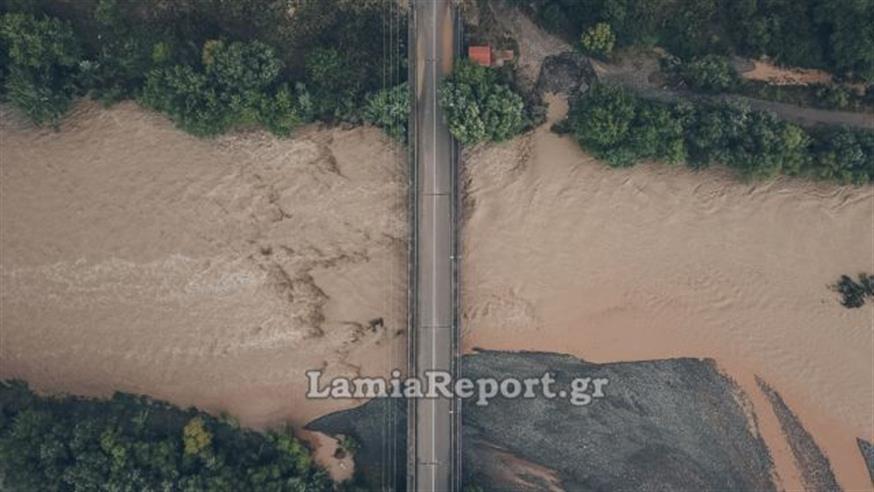 Η πλημμυρισμένη κοιλάδα του Σπερχειού (Πηγή φωτογραφίας: LamiaReport.gr)