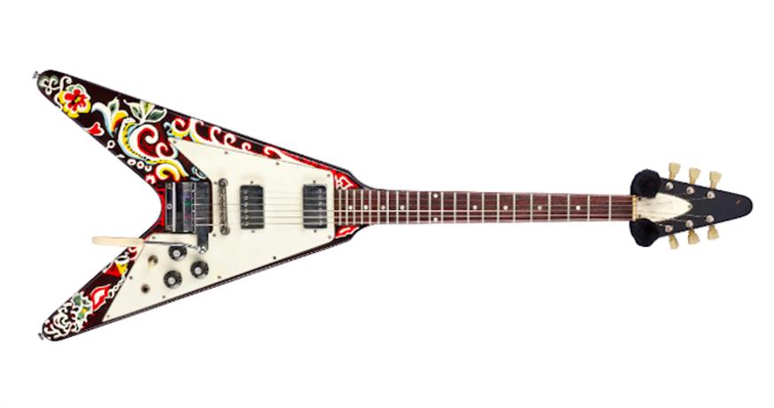 Η κιθάρα του Jimi Hendrix (Courtesy of Rock & Roll Hall of Fame)