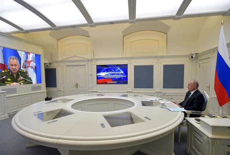 O Ρώσος Πρόεδρος, Βλαντιμίρ Πούτιν / Alexei Druzhinin, Sputnik, Kremlin Pool Photo via AP)