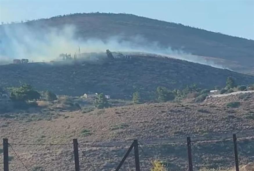 Το πύρινο μέτωπο στην Καλλιτεχνούπολη (Facebook/Despoina Psomadelli)