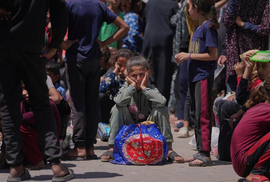 Παιδιά στη Γάζα (AP Photo/Abdel Kareem Hana)