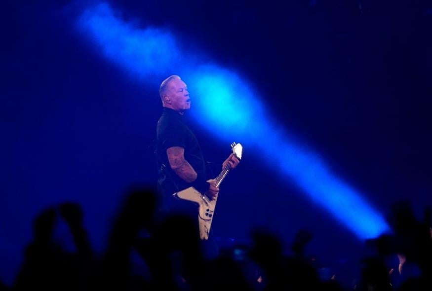 Στιγμιότυπο από το live των Metallica στο ΟΑΚΑ (AP Photo/Thanassis Stavrakis) Στιγμιότυπο από το live των Metallica στο ΟΑΚΑ (AP Photo/Thanassis Stavrakis)