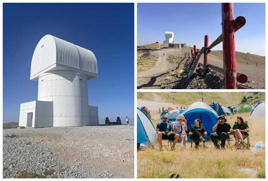 To Αστεροσκοπείο Αρίσταρχος και το Χιονοδρομικό Κέντρο Καλαβρύτων (Copyright: Ethnos.gr)