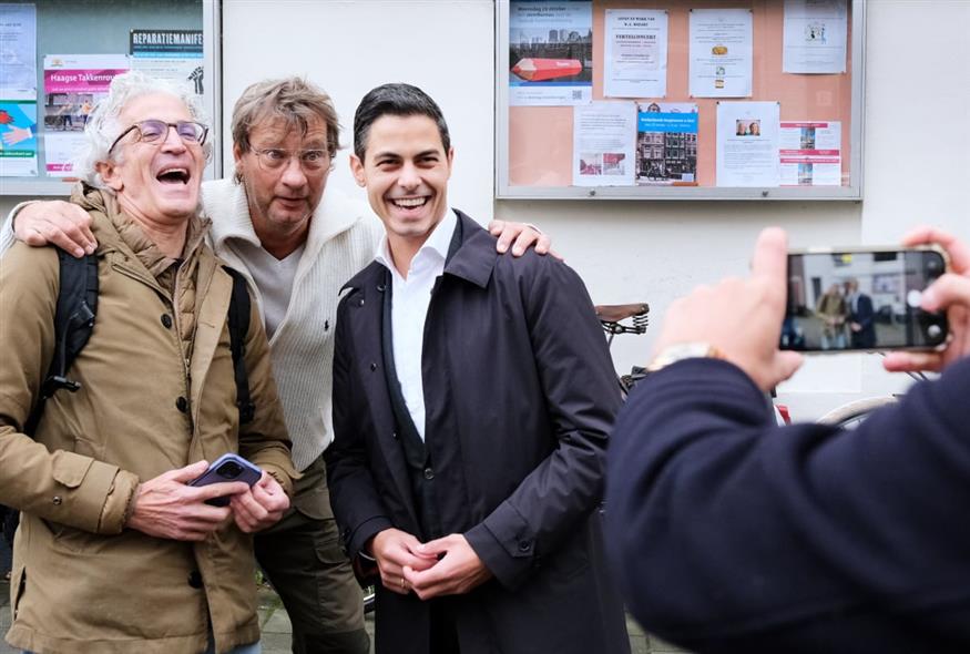 Ο επικεφαλής του D66 Ρομπ Γέτεν (AP Photo/Patrick Post)