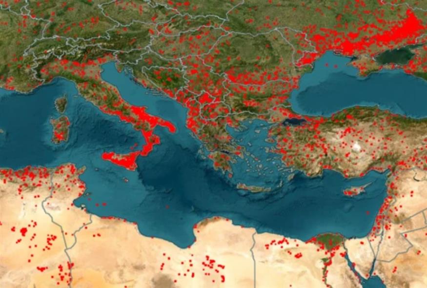 Φλέγεται η Μεσόγειος