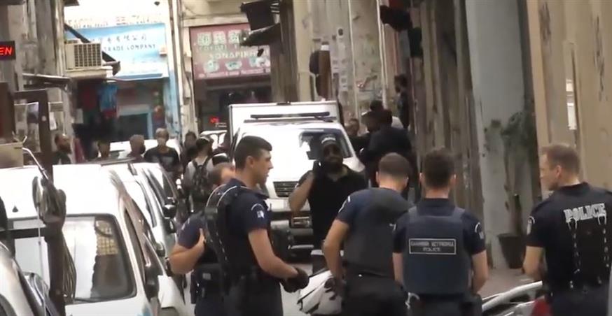 Αστυνομική επιχείρηση στο κέντρο της Αθήνας/OPEN TV