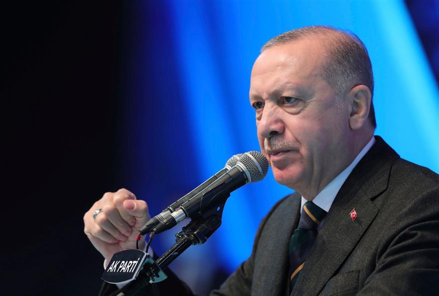 Ο Τούρκος Πρόεδρος, Ρετζέπ Ταγίπ Ερντογάν / Turkish Presidency via AP