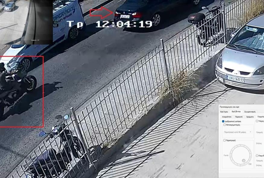 Το όχημα των δραστών που χρησιμοποιήθηκε στην εκτέλεση του Γιάννη Λάλα