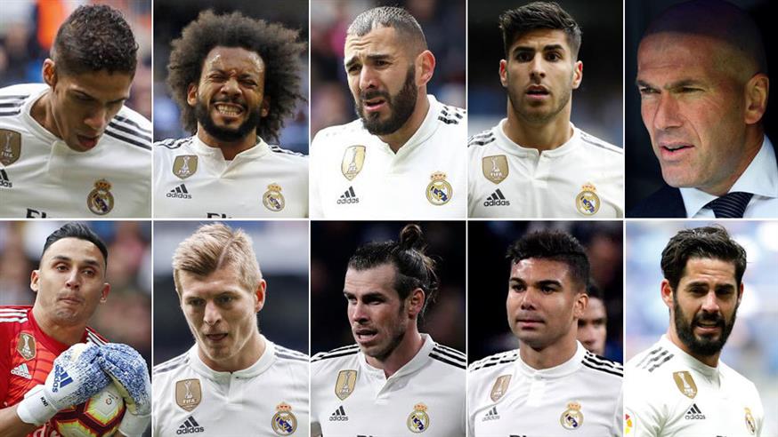 Οι εννέα παίκτες που δεν έχουν σίγουρη την παραμονή τους στην Ρεάλ Μαδρίτης