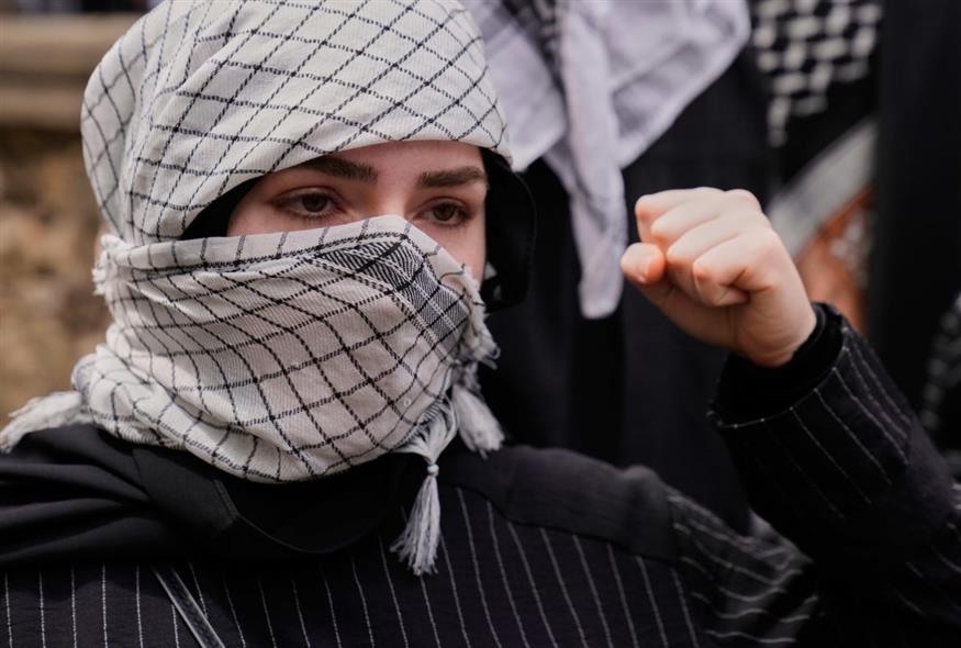 Διαμαρτυρία υπέρ των Παλαιστινίων (AP Photo/Hussein Malla)