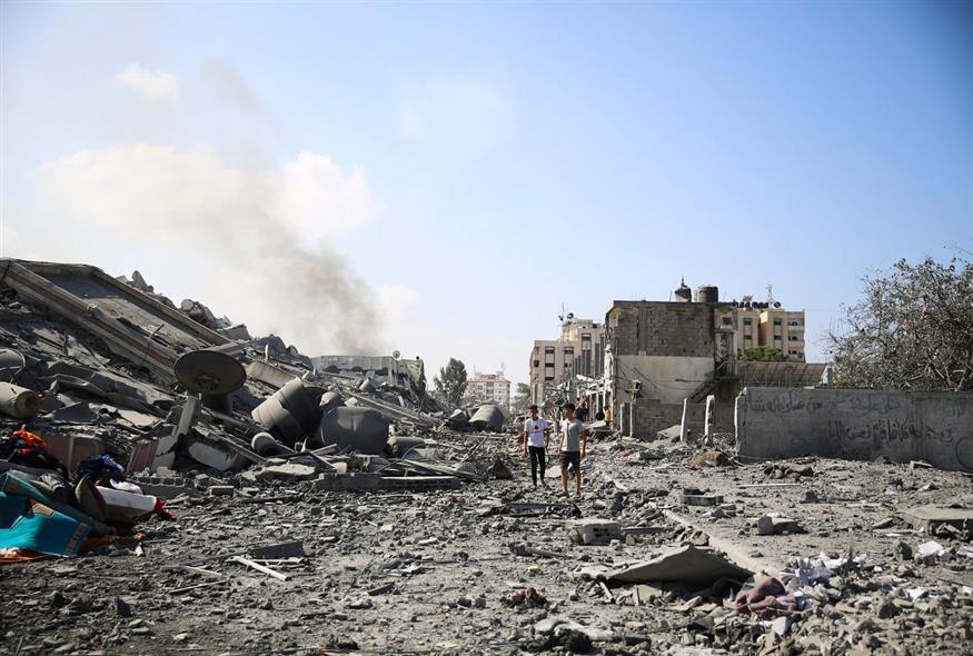 Η βομβαρδισμένη αλ Ζάχρα (AP Photo/Ali Mahmoud)