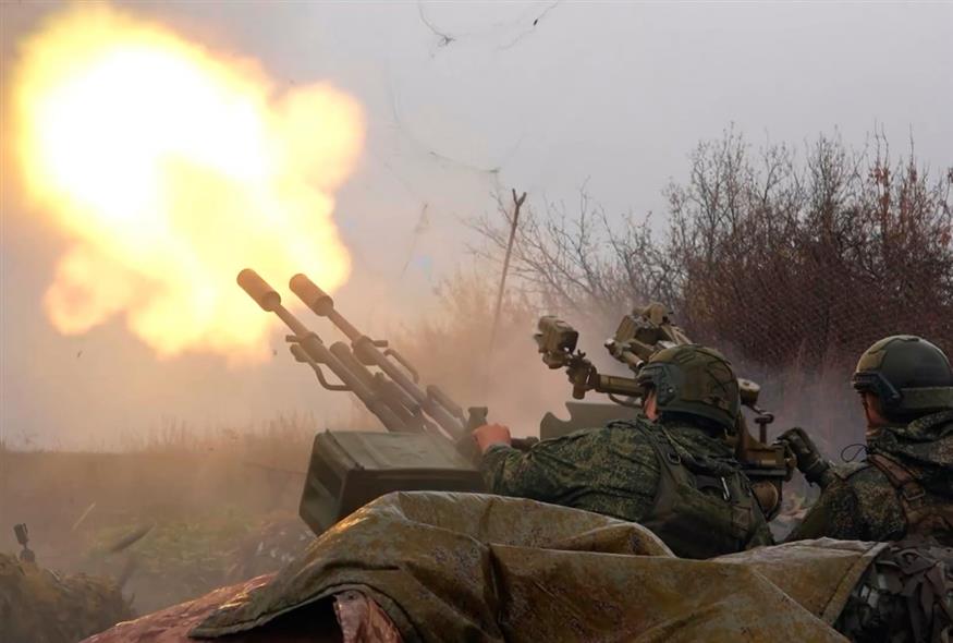 Στρατιώτες στην Ουκρανία (Russian Defense Ministry Press Service via AP)