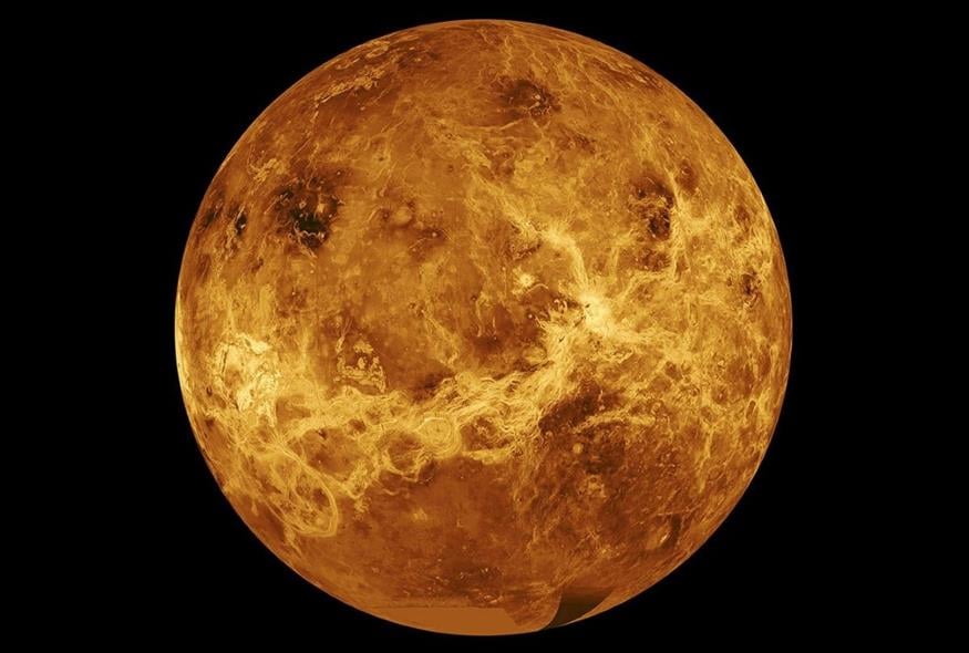 Ο πλανήτης Αφροδίτη από τα πλάνα του αερισκάφους «Μαγγελάνος» της NASA (Assoviated Press)