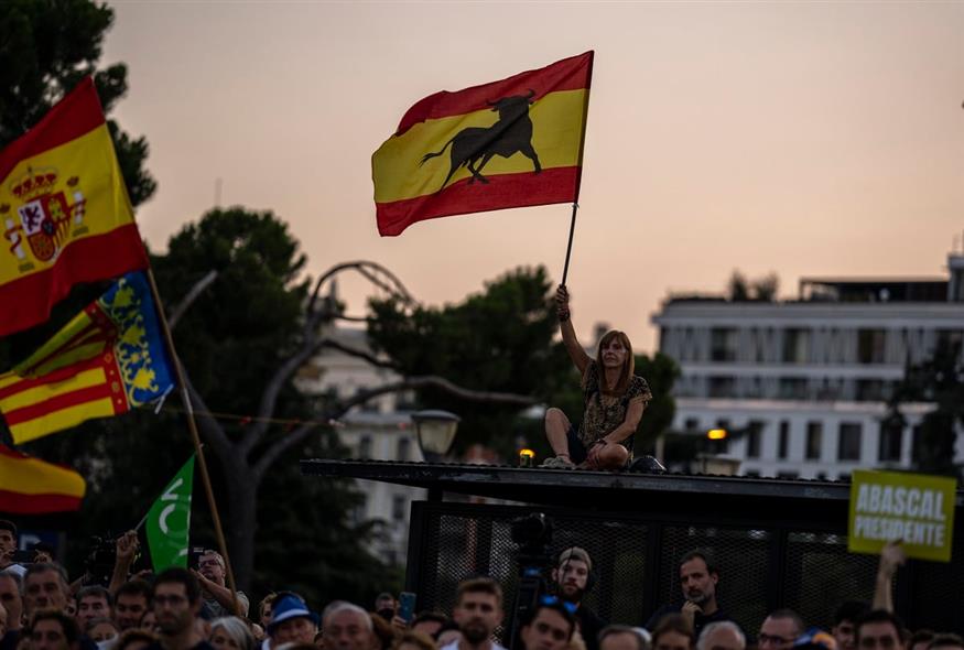 Προεκλογική συγκέντρωση στην Ισπανία (AP Photo/Manu Fernandez)