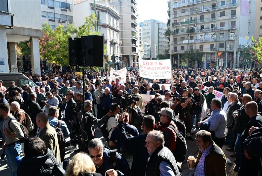 Αγρότες στην Αθήνα (EUROKINISSI)