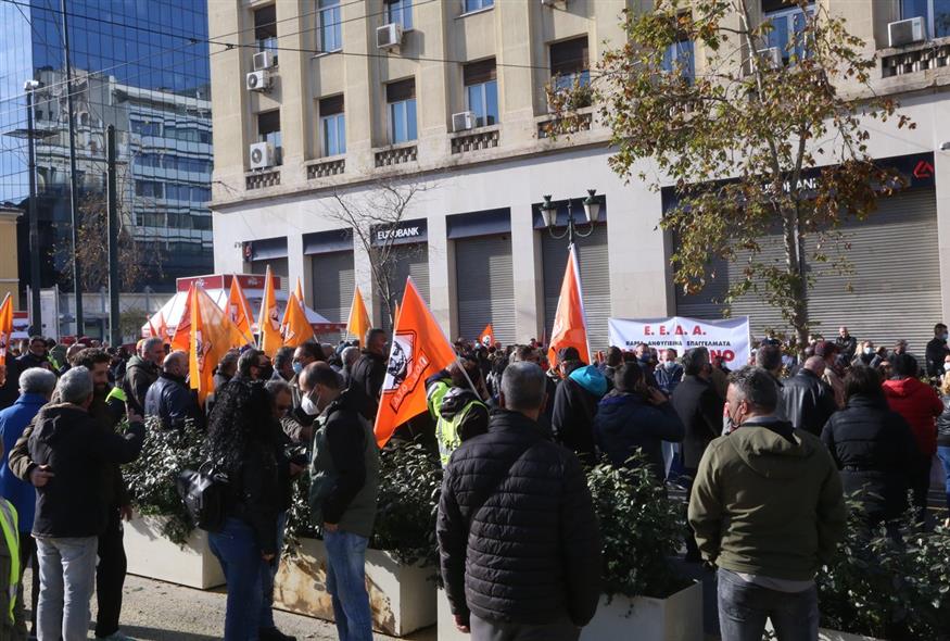 Συγκέντρωση διαμαρτυρίας της ΠΟΕ-ΟΤΑ / EUROKINISSI
