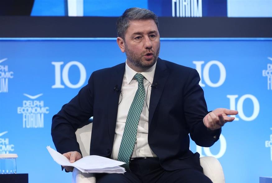 Ανδρουλάκης στο Φόρουμ των Δελφών (ΓΙΑΝΝΗΣ ΠΑΝΑΓΟΠΟΥΛΟΣ/EUROKINISSI)