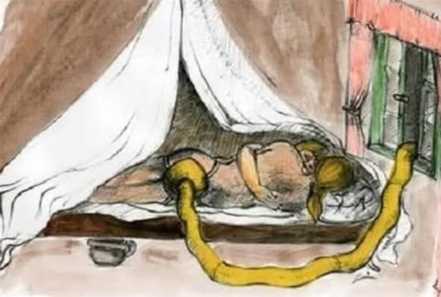 Σκίτσο του πώς έμοιαζε η... περίπλοκη εκδοχή της βανβέρα (odditycentral.com)