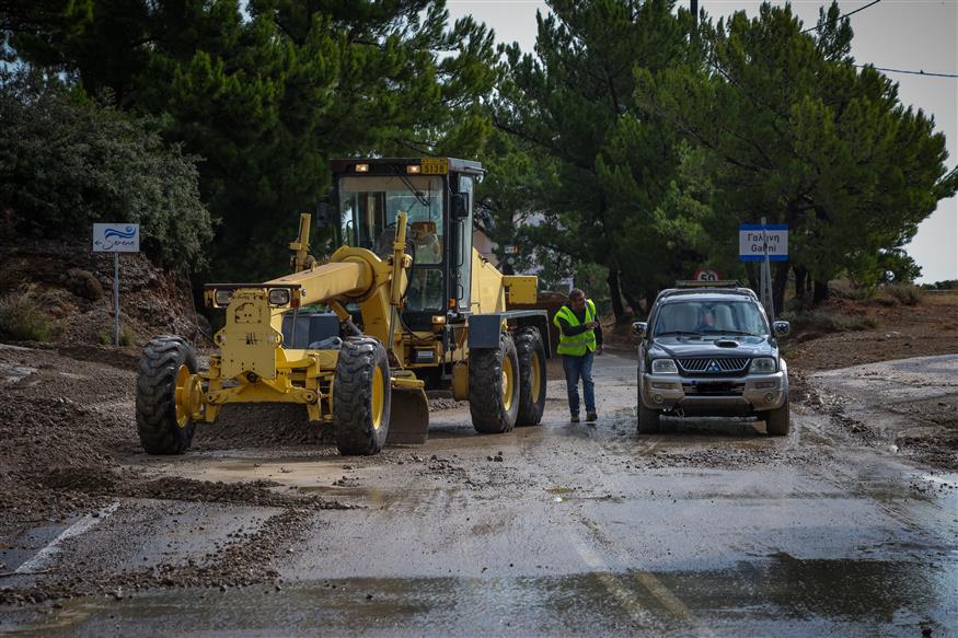 Κρήτη, εικόνα από την κακοκαιρία (ΑΝΤΩΝΗΣ ΖΟΥΡΙΔΑΚΗΣ/EUROKINISSI)