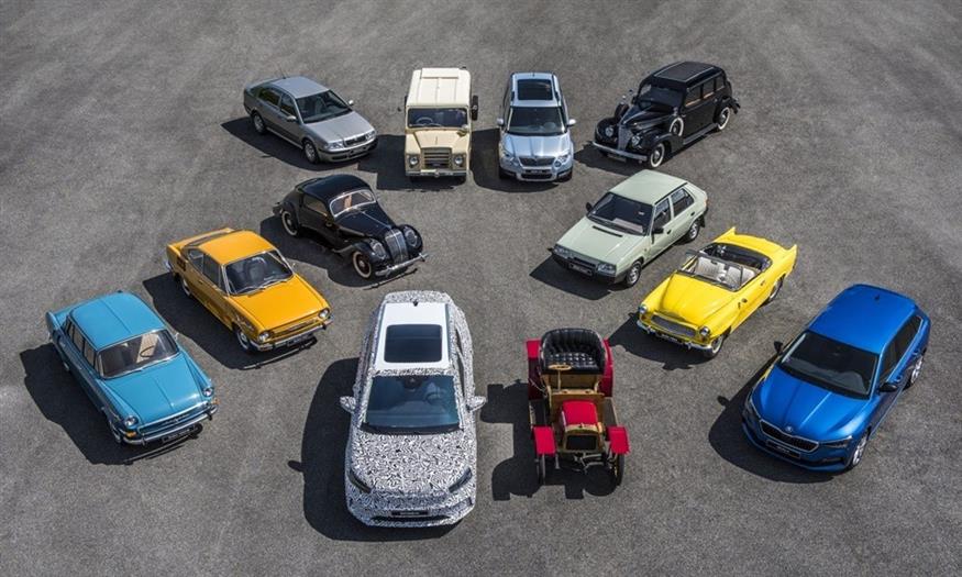 Τα δώδεκα αυτοκίνητα, τα οποία αποτελούν ορόσημα για τη φίρμα (Skoda)
