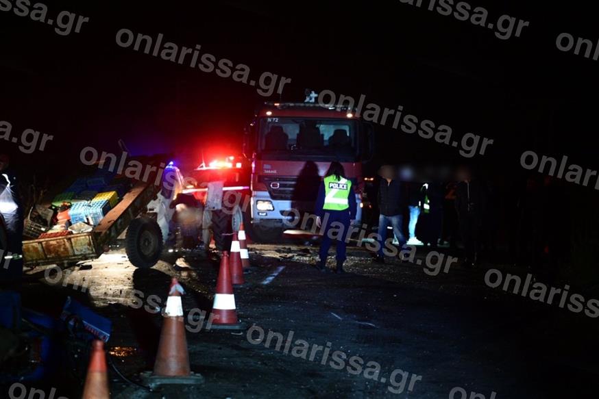 Τροχαίο στη Λάρισα/onlarissa.gr