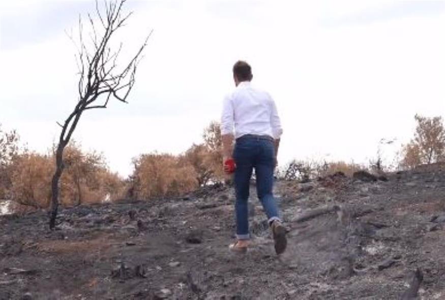 Τις πυρόπληκτες περιοχές του Έβρου επισκέφθηκε ο Στέφανος Κασσελάκης (Video Capture)