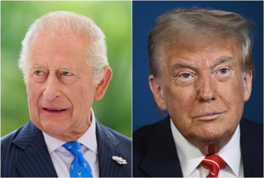 Βασιλιάς Κάρολος - Ντόναλντ Τραμπ (AP)