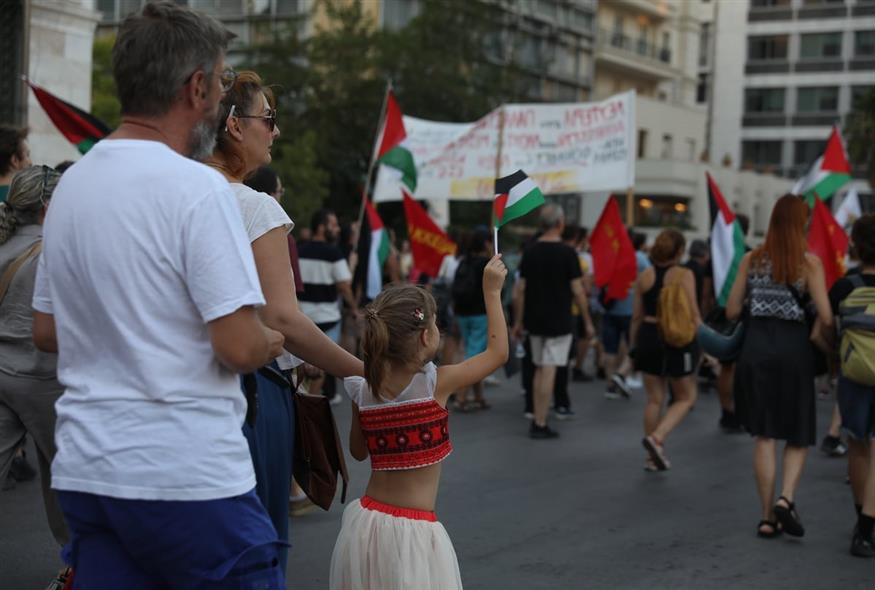 Μαζικές κινητοποιήσεις για την Παλαιστίνη (EUROKINISSI) Μαζικές κινητοποιήσεις για την Παλαιστίνη (EUROKINISSI)