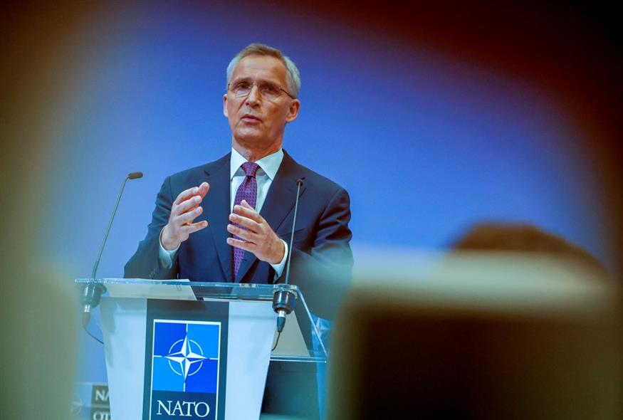 Ο Γενικός Γραμματέας του ΝΑΤΟ, Γενς Στόλτενμπεργκ (AP Photo/Olivier Matthys)