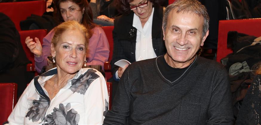 Ο Γιώργος Νταλάρας με την σύζυγό του, Άννα (Φωτογραφία: NDP)