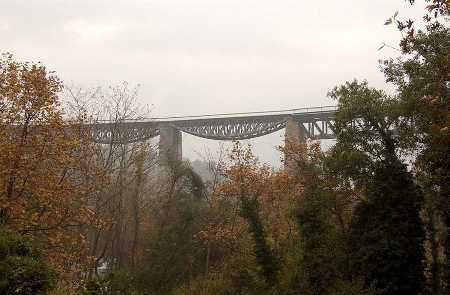 Η γέφυρα του Γοργοποτάμου όπως είναι σήμερα/ ΑΠΕ/ΜΠΕ