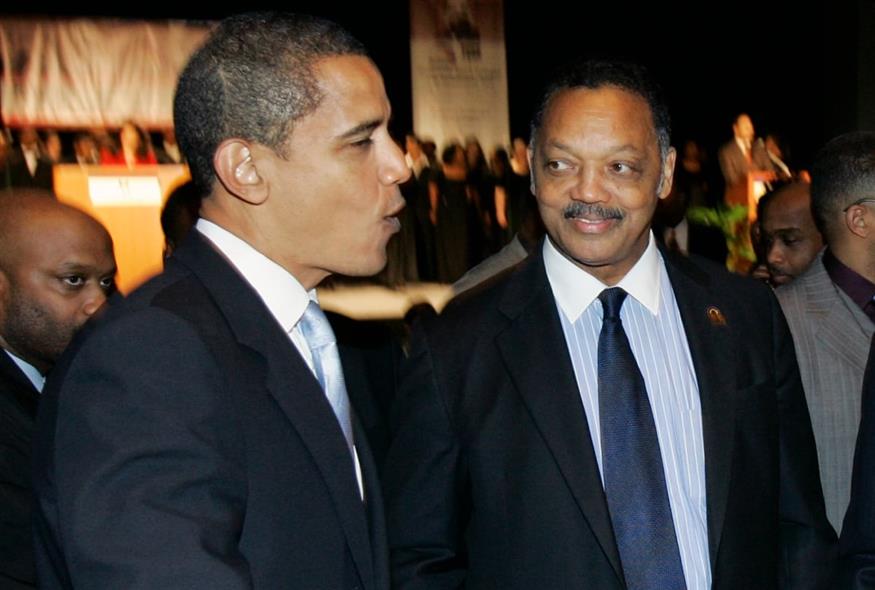 Τζέσι Τζάκσον και Μπαράκ Ομπάμα (AP Photo/Charles Rex Arbogast)