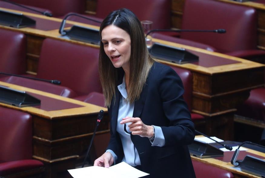 Έφη Αχτσιόγλου (ΓΙΑΝΝΗΣ ΠΑΝΑΓΟΠΟΥΛΟΣ/EUROKINISSI)