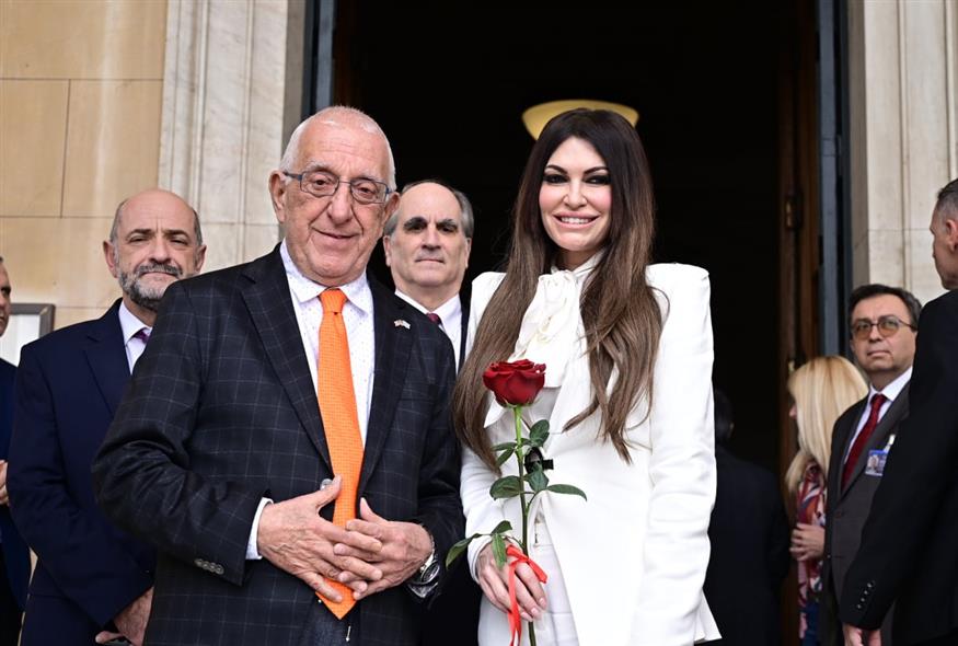 Η Κίμπερλι Γκίλφοϊλ στη Βουλή (ΜΙΧΑΛΗΣ ΚΑΡΑΓΙΑΝΝΗΣ/EUROKINISSI)