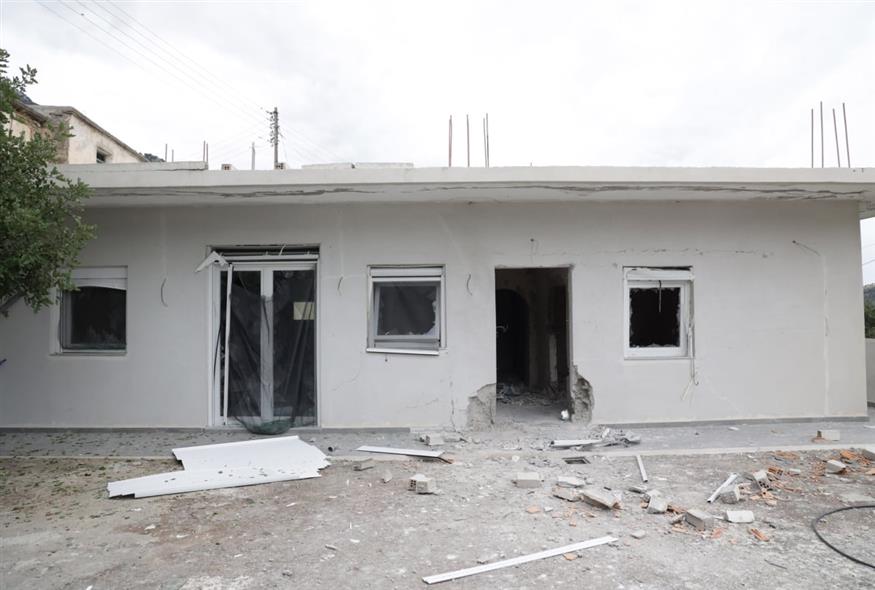 Το σπίτι όπου έγινε η έκρηξη στα Βορίζια (ΙΝΤΙΜΕ)