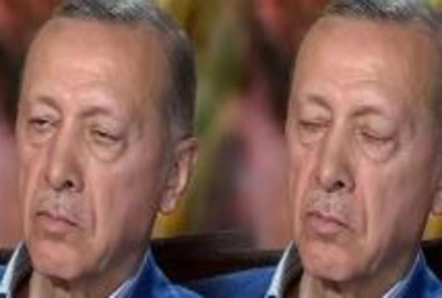 Ο Ερντογάν αποκοιμήθηκε κατά τη διάρκεια τηλεοπτικής εκπομπής