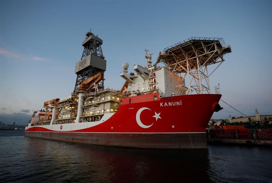To τουρκικό γεωτρύπανο Kanuni (AP Photo/Emrah Gurel)