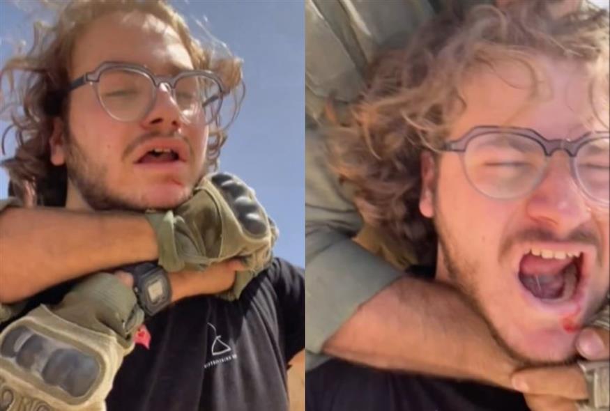 Η στιγμή που Ισραηλινοί συλλαμβάνουν Ισραηλινό ακτιβιστή (X/Screenshots)