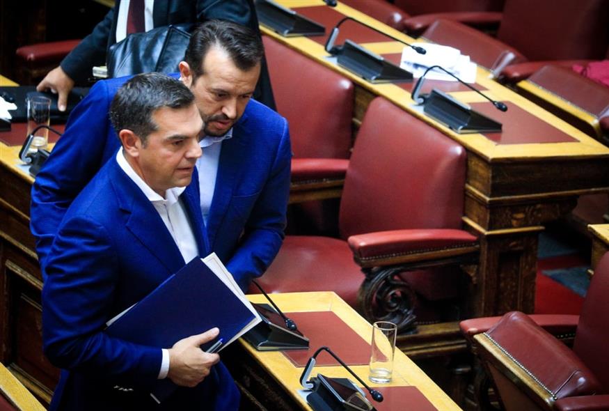 Αλέξης Τσίπρας και Νίκος Παππάς στη Βουλή το 2024