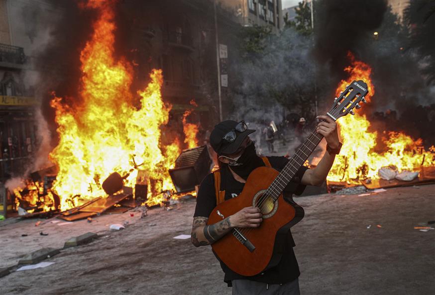 Διαδηλώσεις στη Χιλή/AP Images