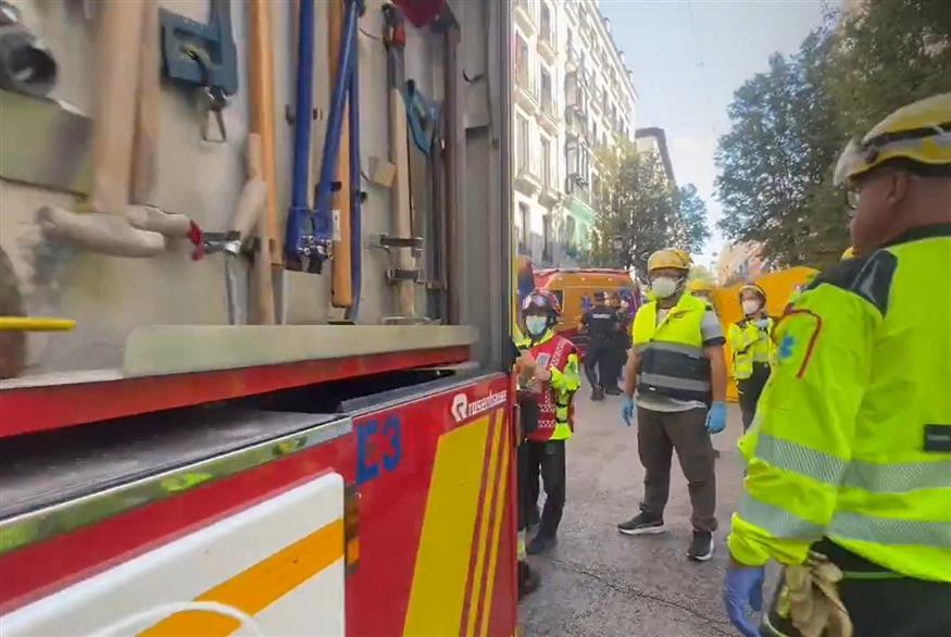 Συναγερμός στη Μαδρίτη: Κατέρρευσε κτίριο στο κέντρο της πόλης (Screenshot)