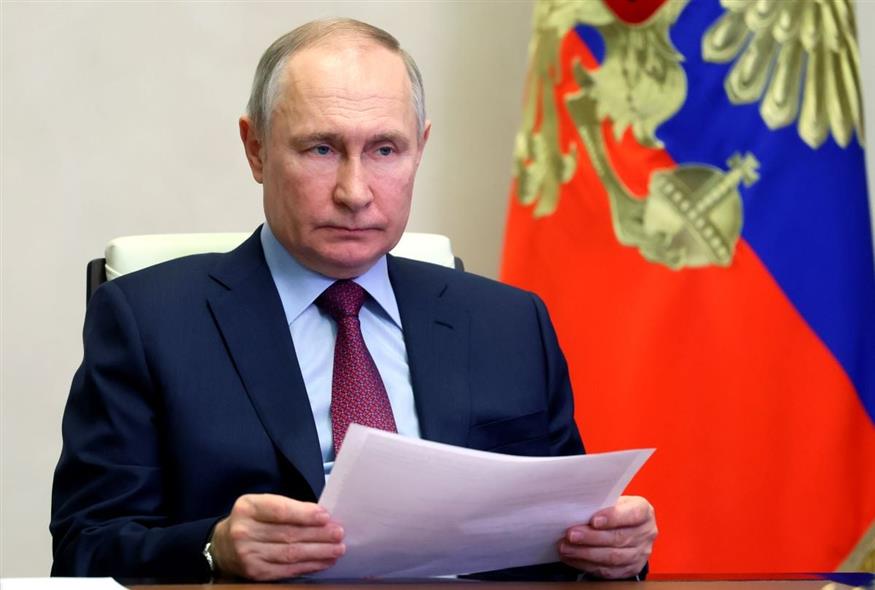 Ο Ρώσος πρόεδρος Βλαντιμίρ Πούτιν (Mikhail Metzel, Sputnik, Kremlin Pool Photo via AP)