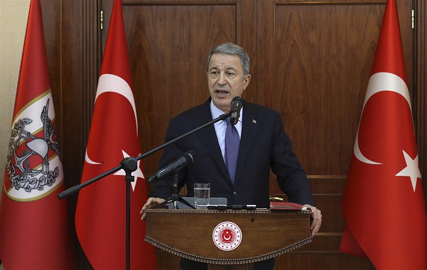 Ο Τούρκος υπουργός Άμυνας (Turkish Defense Ministry via AP, Pool)