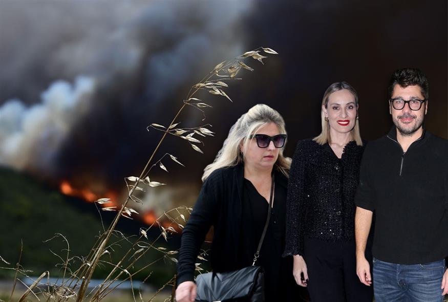 Φωτιά - Ελληνες celebrities / Eurokinissi - NDP
