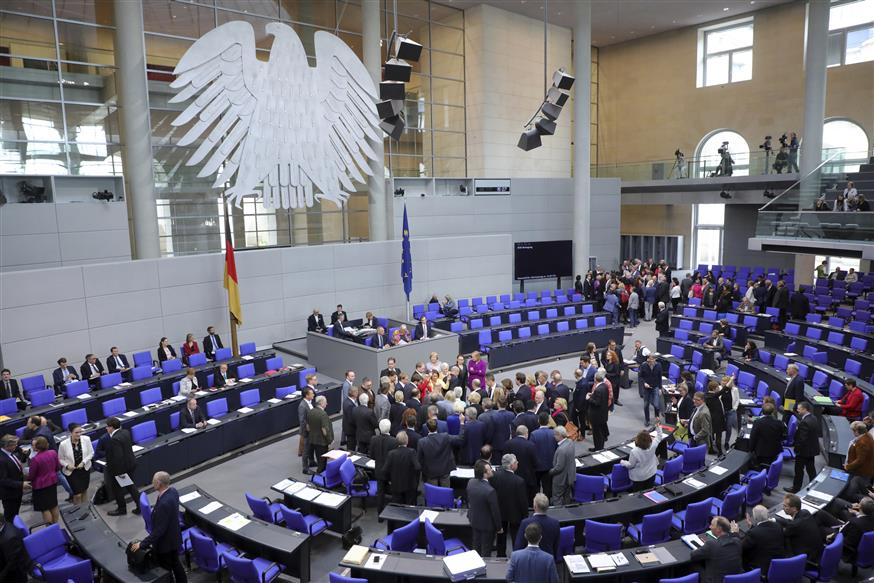Η γερμανική Βουλή (copyright: Associated Press)