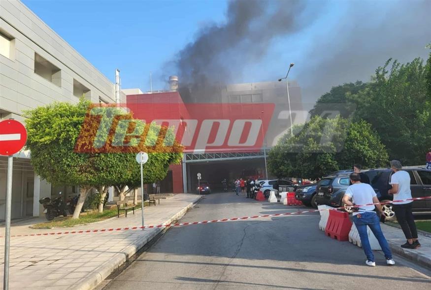 Πάτρα: Φωτιά στο νοσοκομείο «Άγιος Ανδρέας» (tempo24.news)
