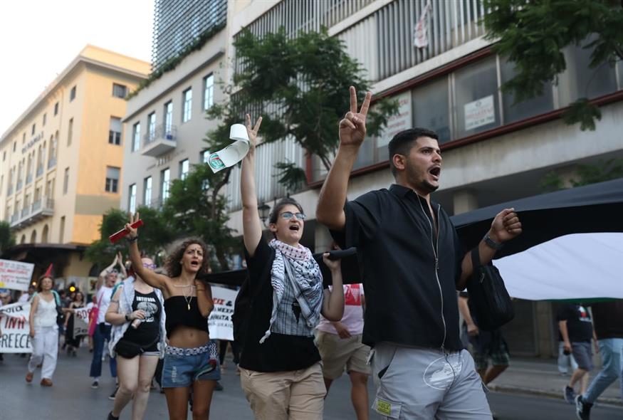 Μαζικές κινητοποιήσεις για την Παλαιστίνη (EUROKINISSI) Μαζικές κινητοποιήσεις για την Παλαιστίνη (EUROKINISSI)