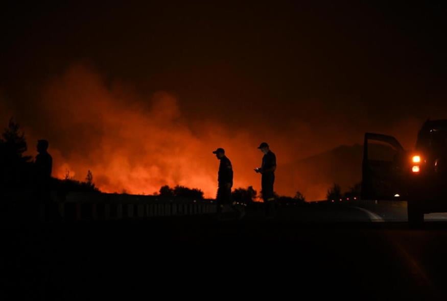 Φωτιά στην Αλεξανδρούπολη: Μάχη να μην περάσει στην Εγνατία Οδό (gallery)