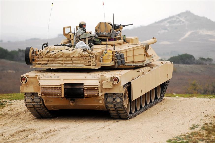 Ένα άρμα μάχης M1 Abrams